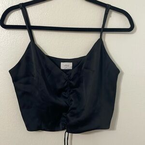 Aritzia Wilfred Verso Camisole Black Silk Size: M